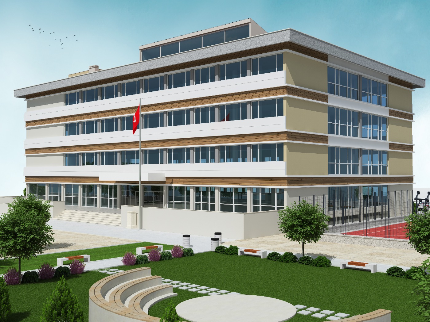 15 Temmuz Şehitleri Lisesi 24 Derslik Uygulama Projeleri